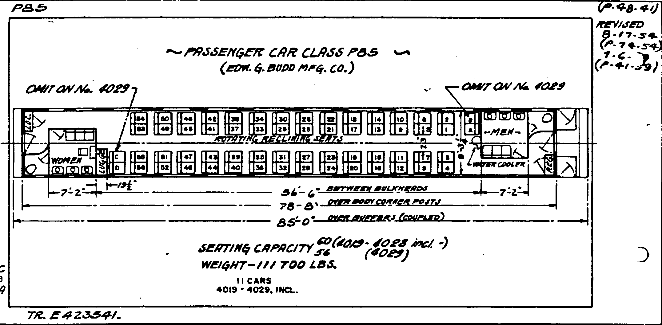 P85-Passenger Car (coach, Budd)