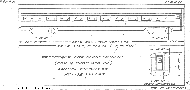 P82R-Passenger Car (coach, Budd)