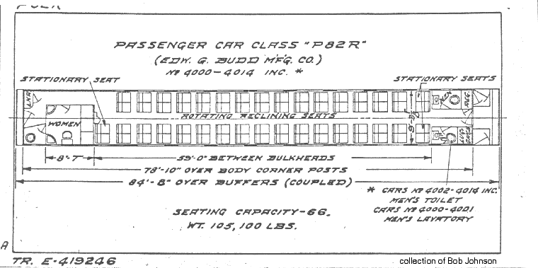 P82R-Passenger Car (coach, Budd)