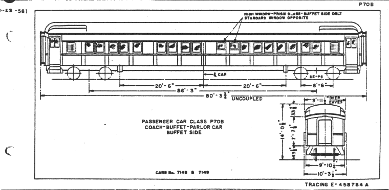 P70b-Passenger Car (coach buffet parlor)