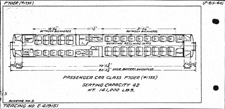 P70eR (#1735)-Passenger Car (coach)