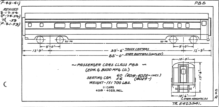 P85-Passenger Car (coach, Budd)
