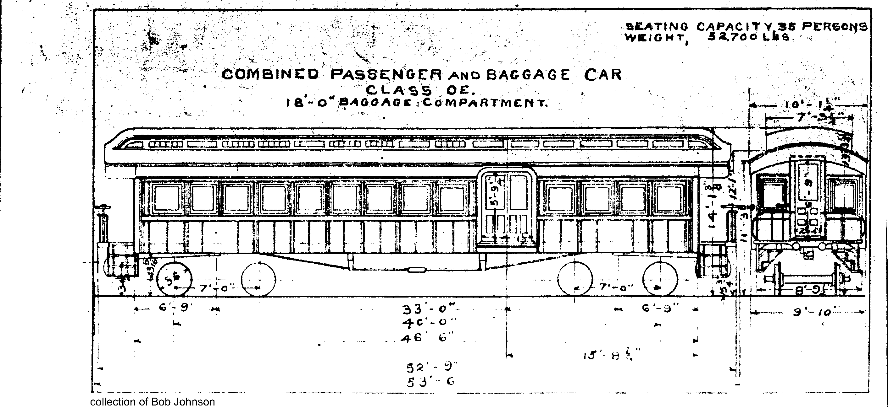 OE-Combined Passenger and Baggage Car