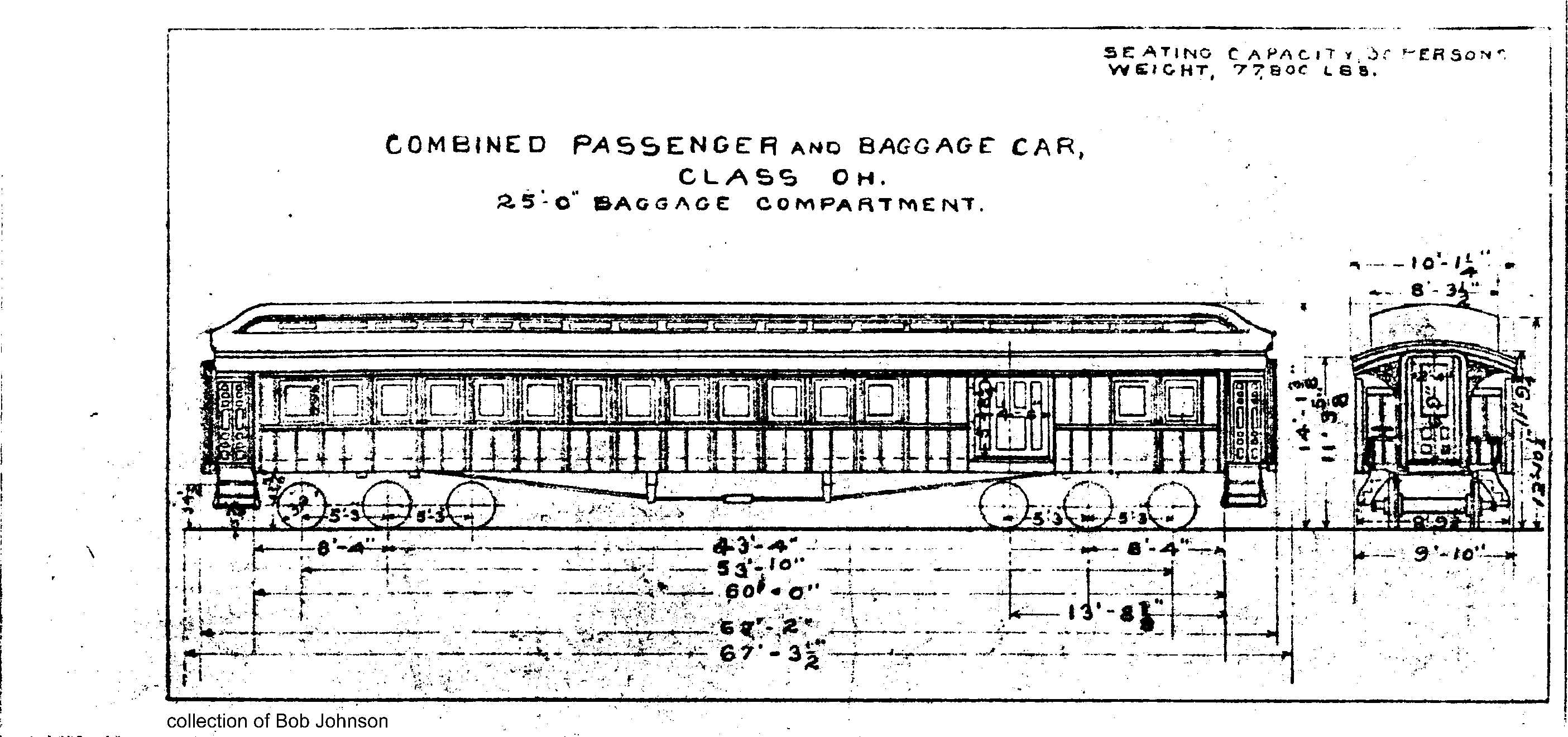 OH-Combined Passenger and Baggage Car