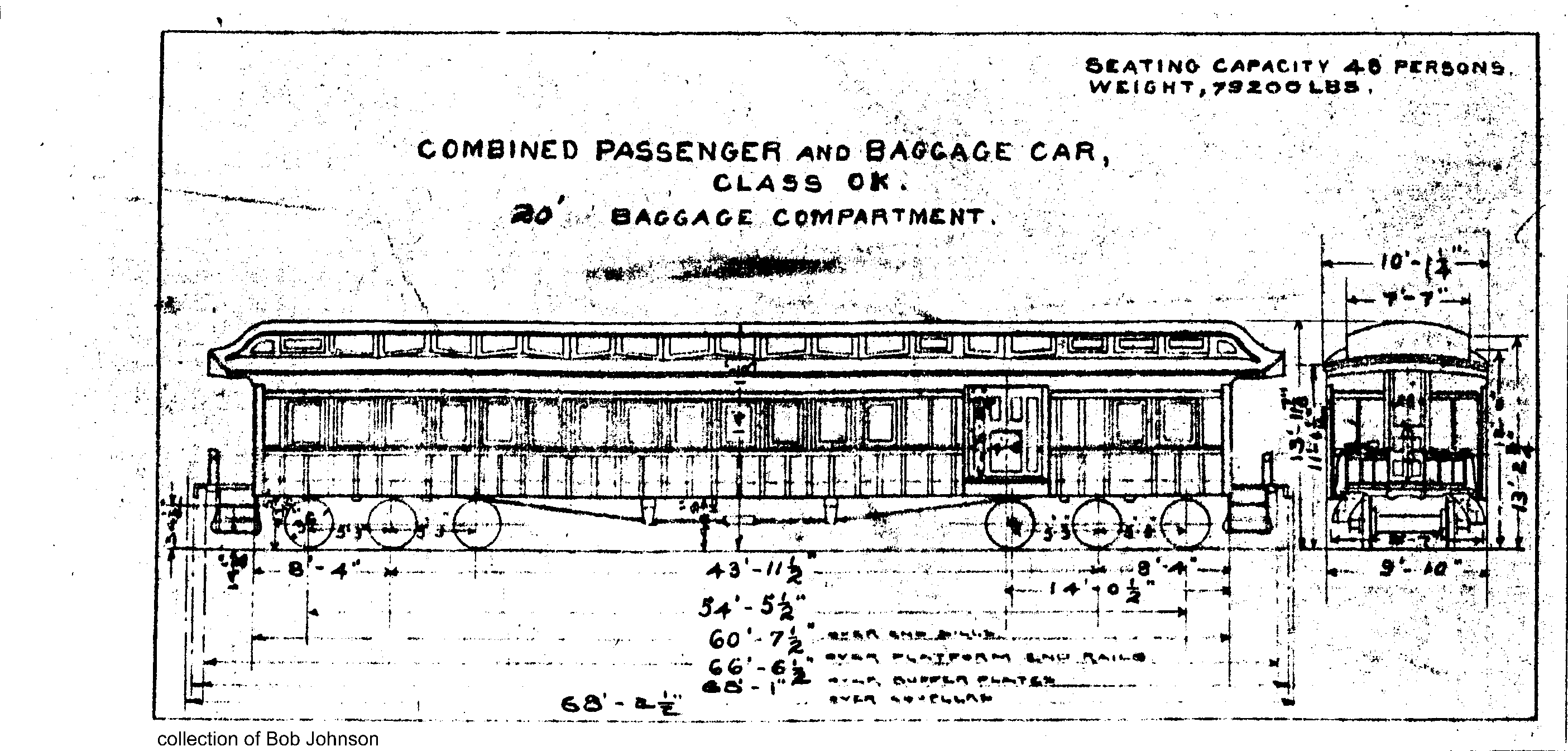 OK-Combined Passenger and Baggage Car