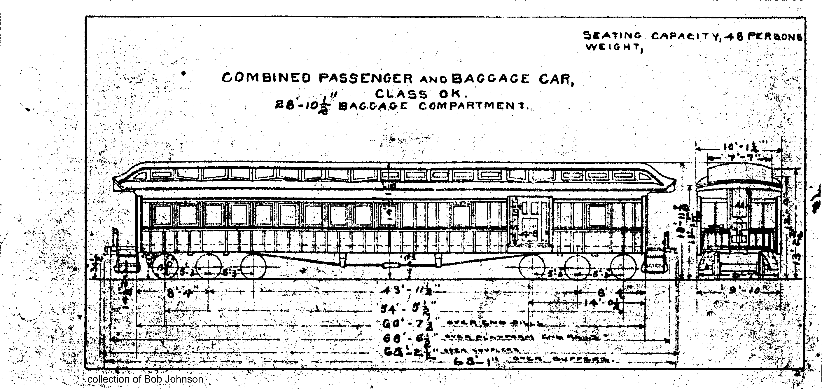 OK-Combined Passenger and Baggage Car