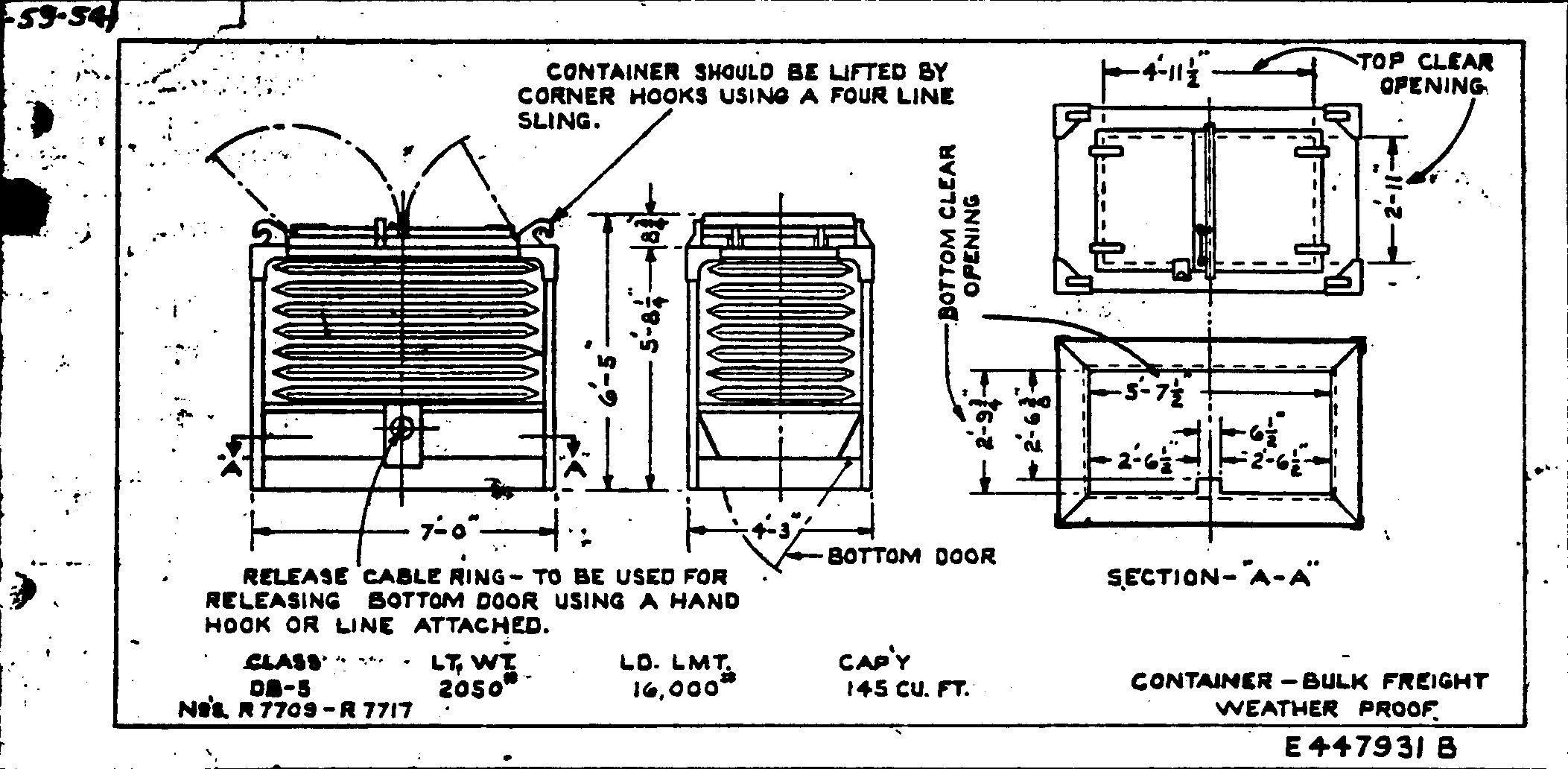 DB5-Container-Bulk Freight Weatherproof