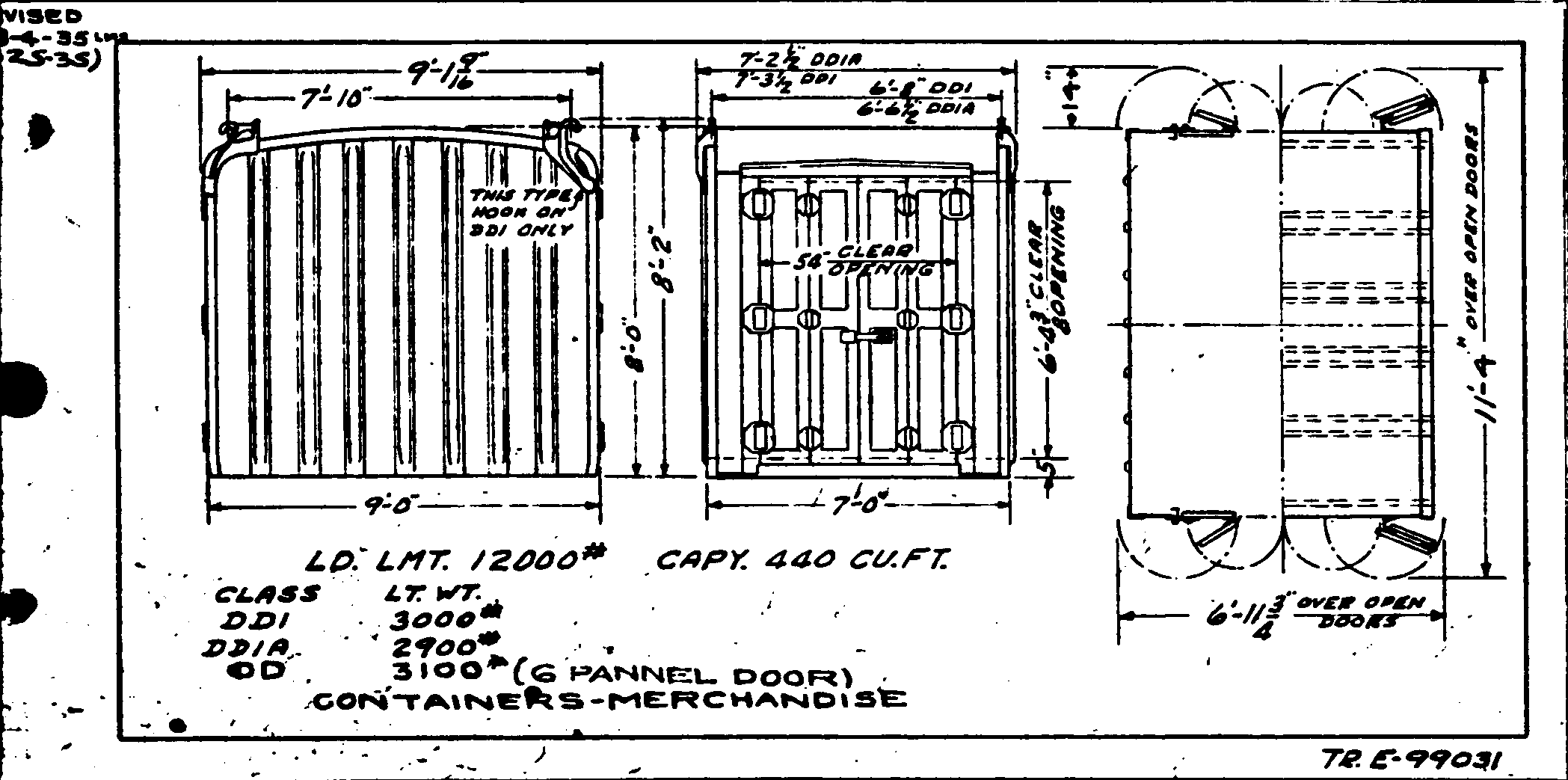 DD1,DD1a,DD-Container-Merchandise