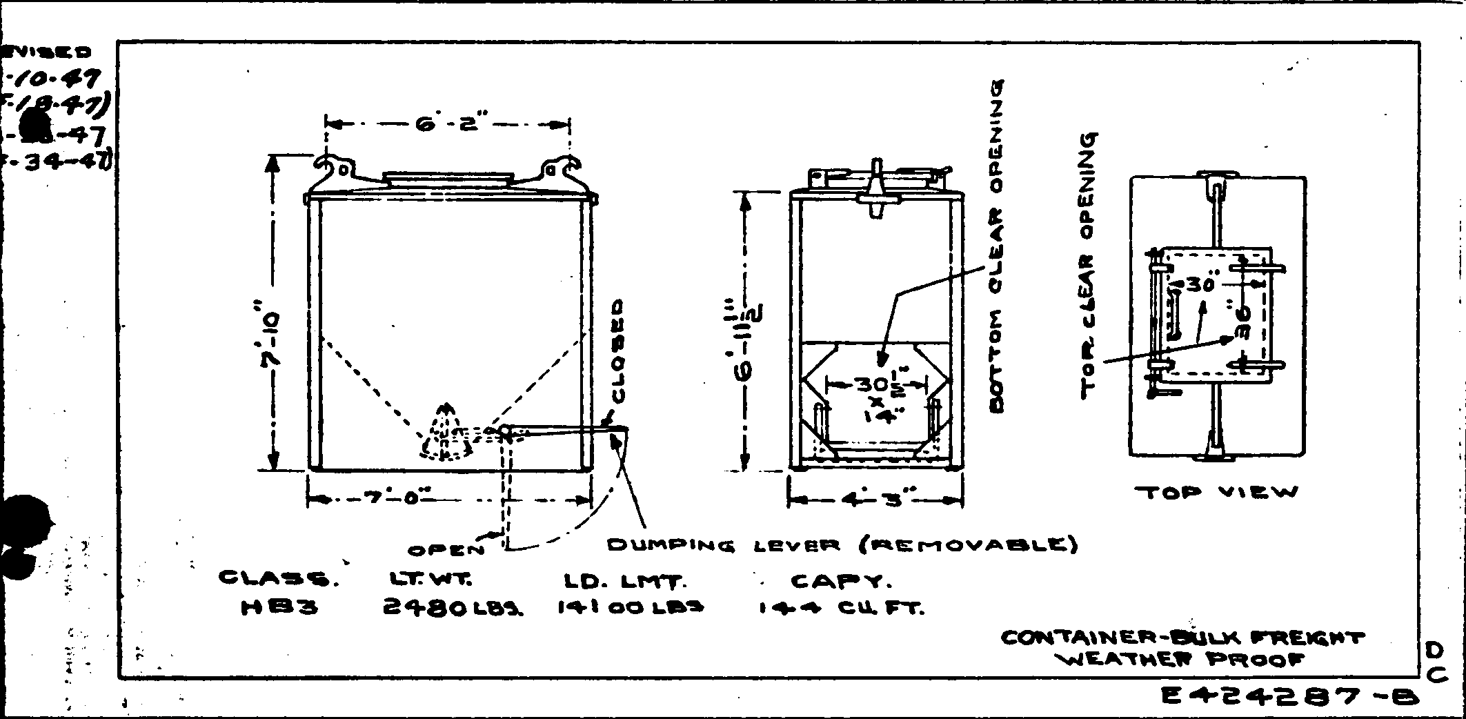 HB3-Container-Bulk Freight Weatherproof