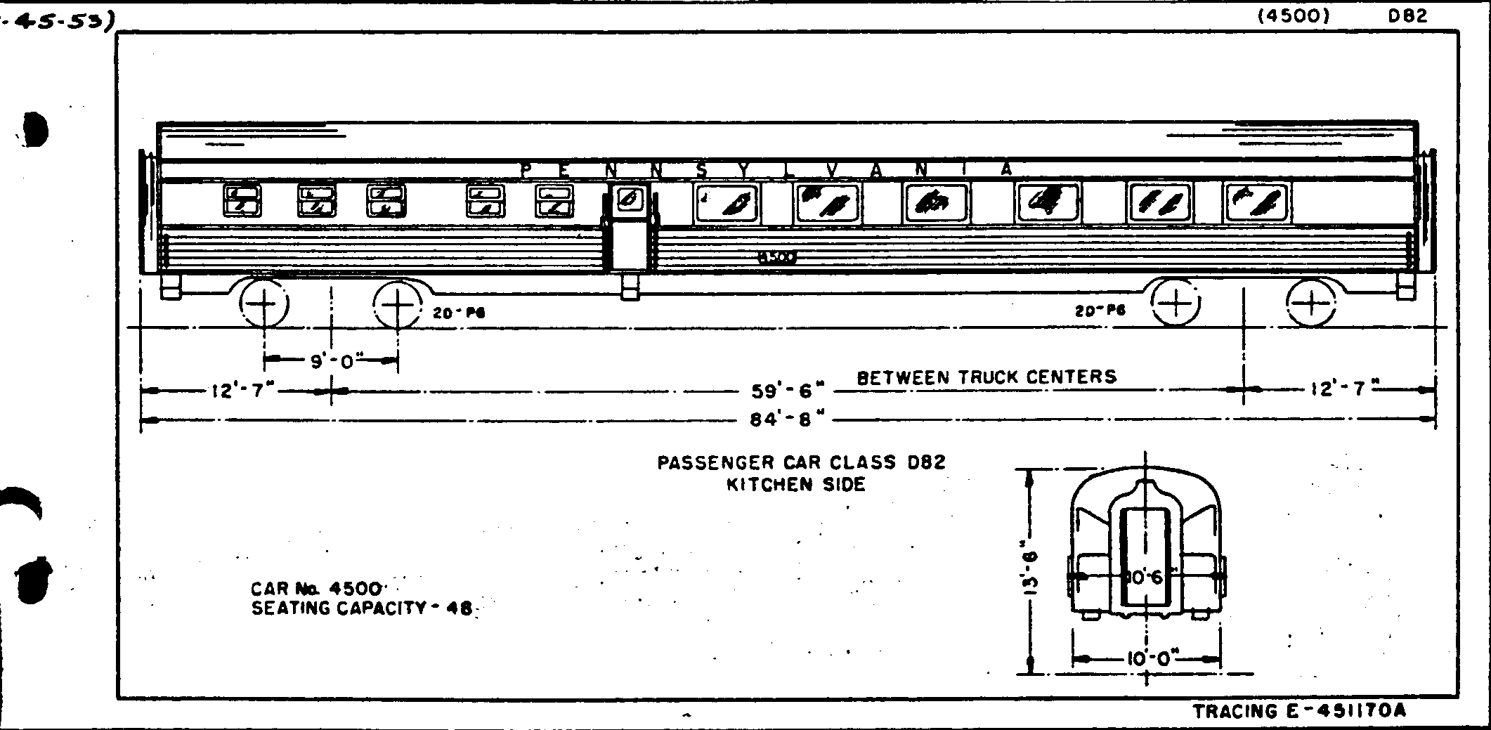 D82 (#4500)-Dining Car, Budd