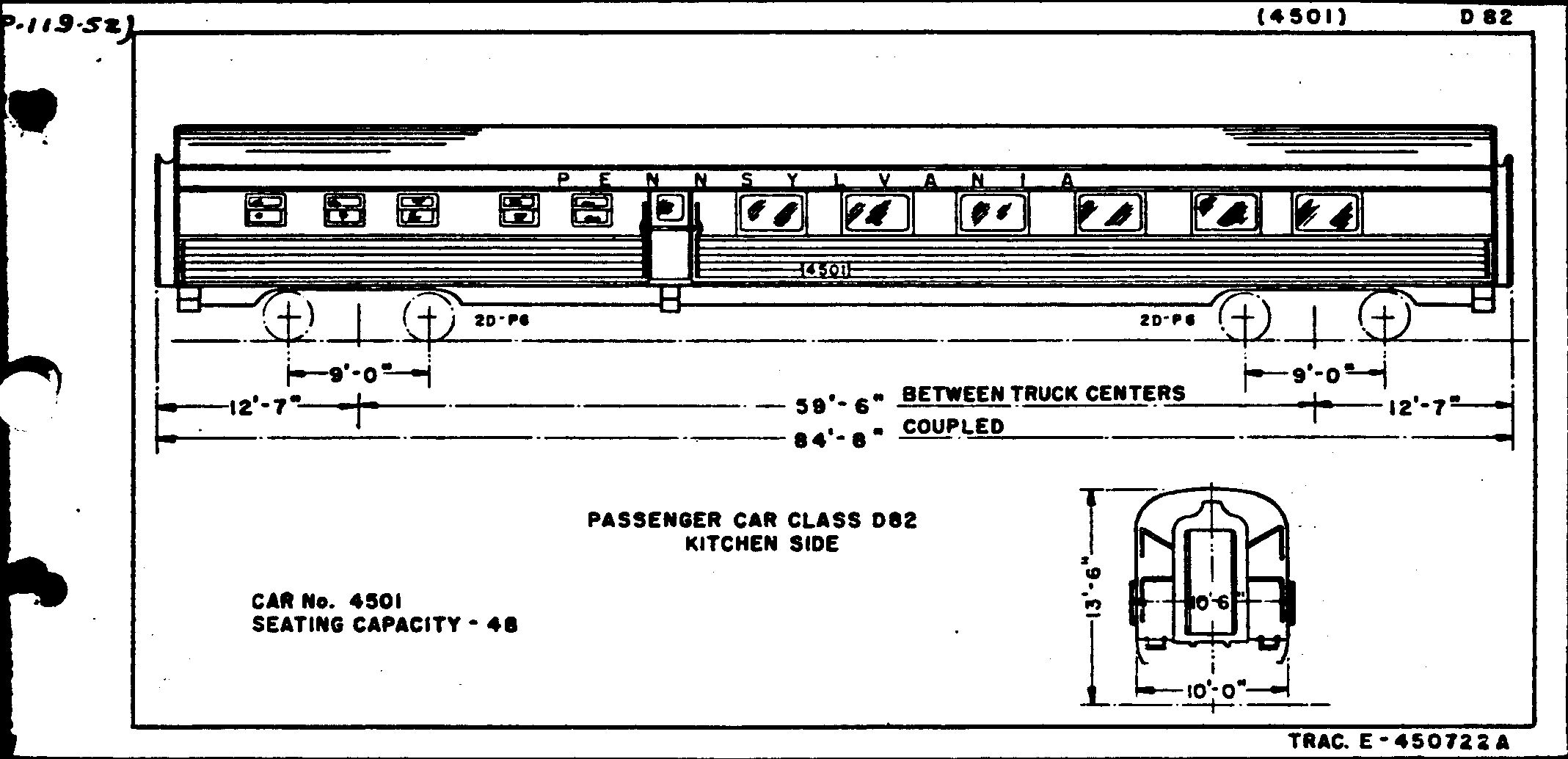 D82 (#4501)-Dining Car, Budd