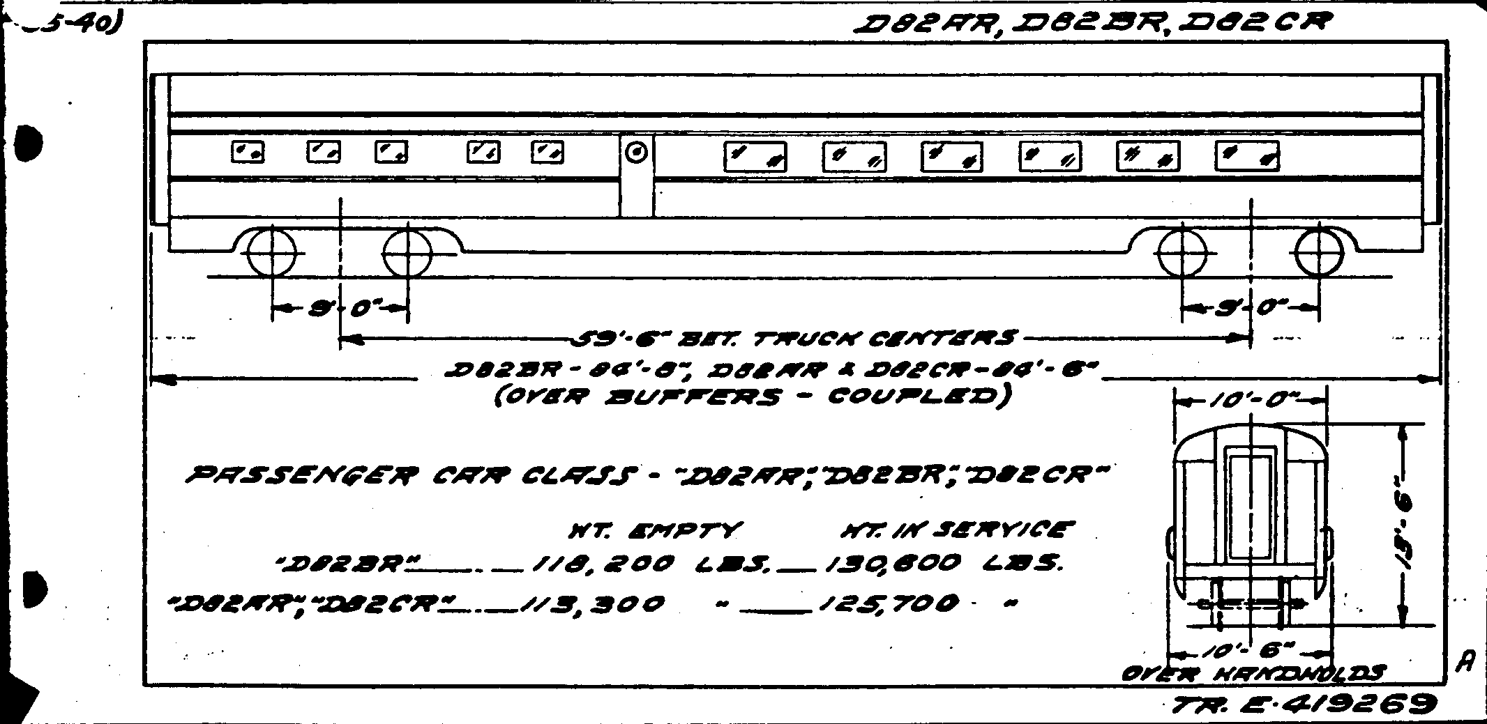 D82AR,D82BR,D82CR-Dining Car, Pullman, Budd, AC&F