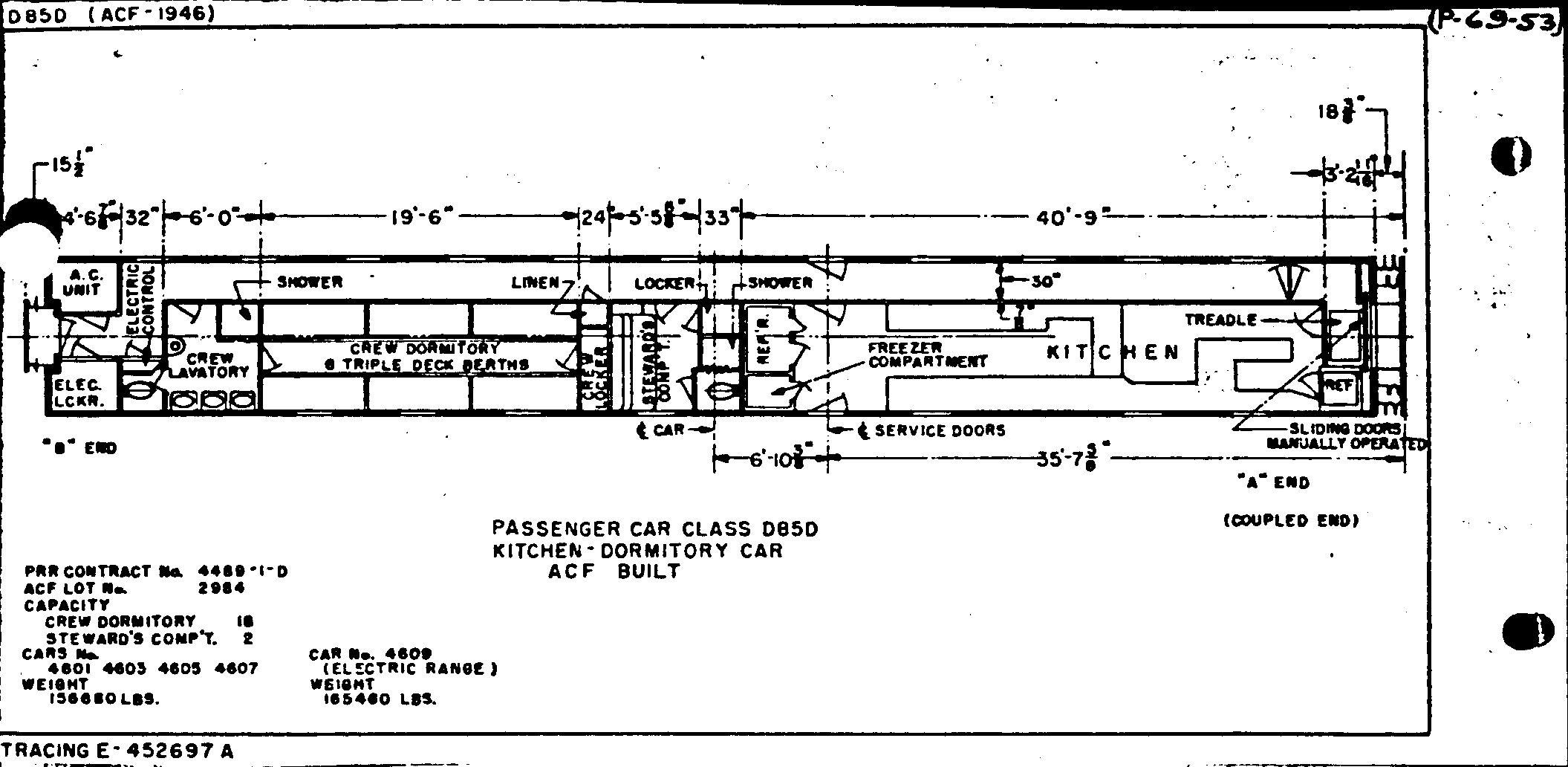 D85d-Kitchen-dormitory car-AC&F
