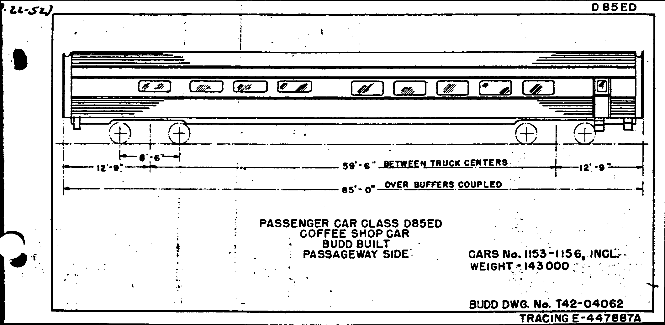 D85ed-Coffee Shop car-Budd