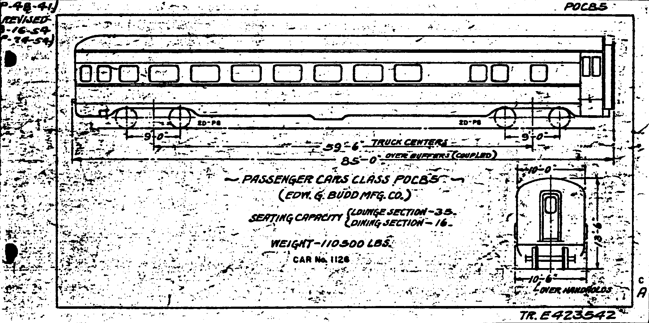 POC85-Dining-Lounge-Observation Car-Budd
