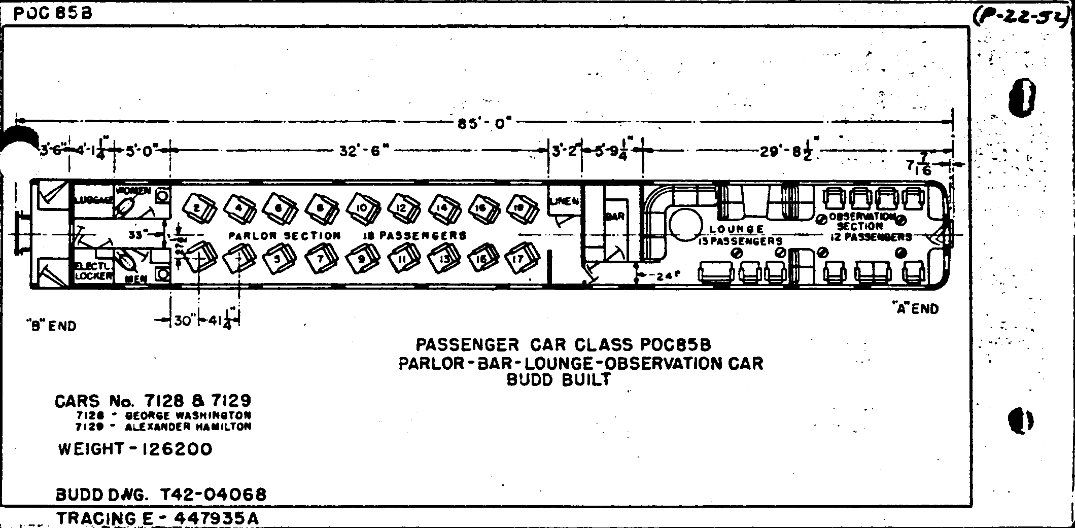 POC85B-Parlor-Bar-Lounge-Observation Car-Budd