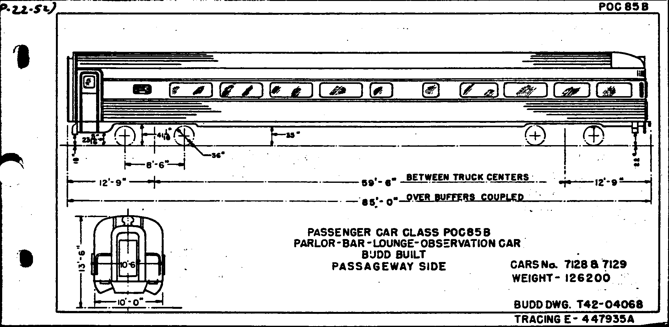 POC85B-Parlor-Bar-Lounge-Observation Car-Budd