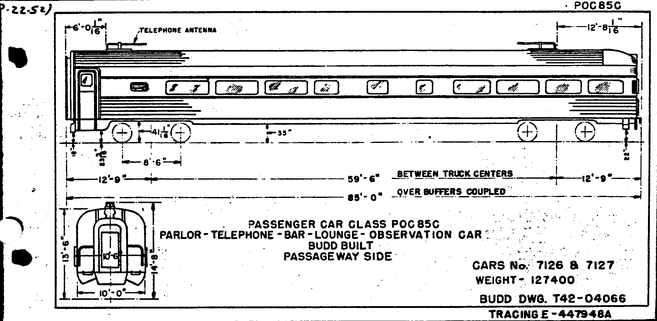 POC85C-Parlor-Telephone-Bar-Lounge-Observation Car-Budd