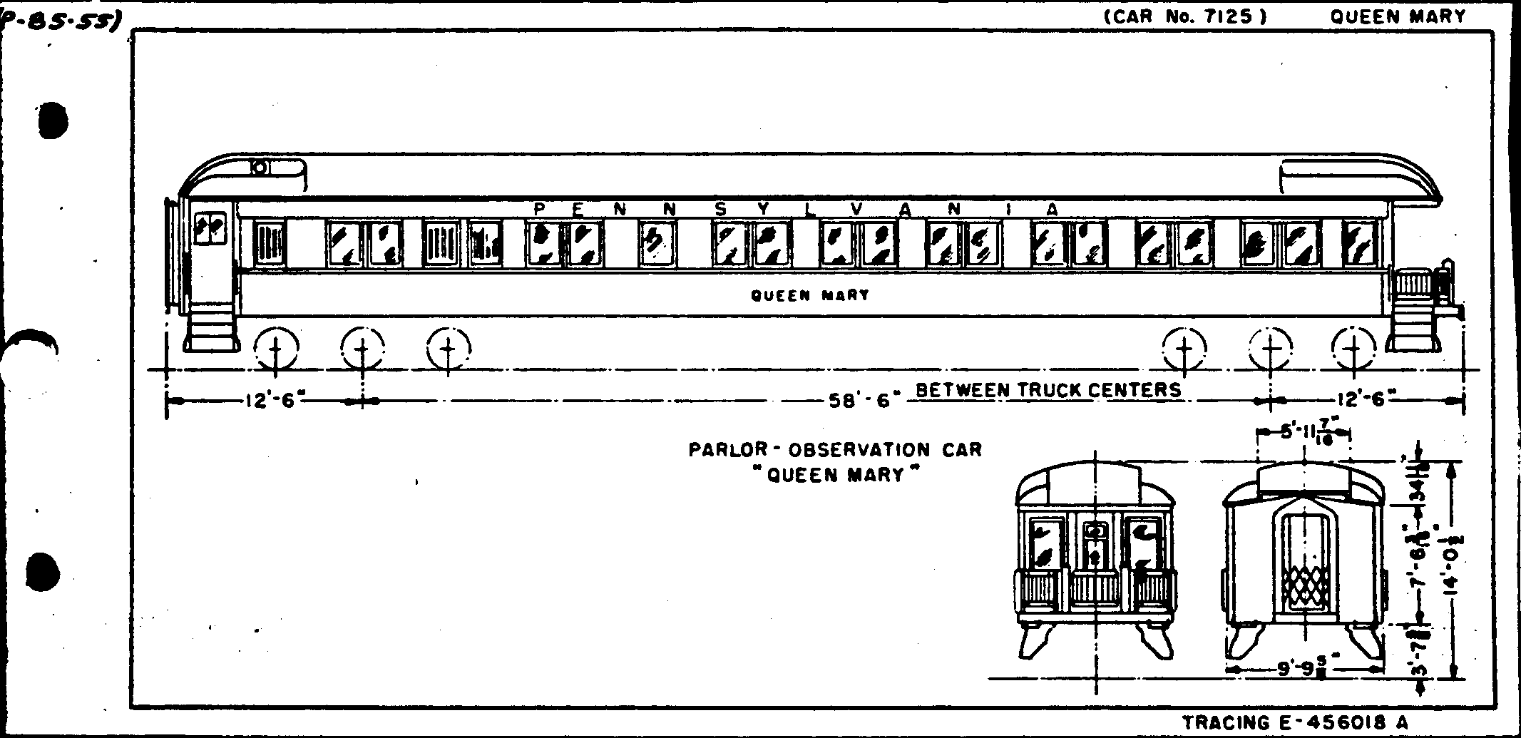 QUEEN MARY-Parlor-Observation Car