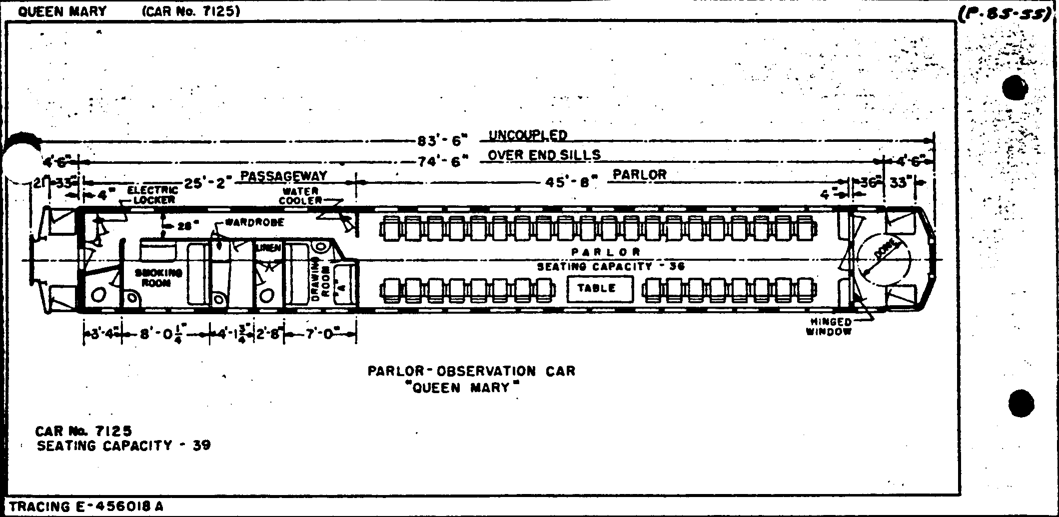 QUEEN MARY-Parlor-Observation Car