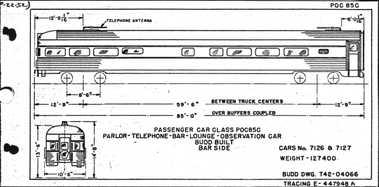 POC85C-Parlor-Telephone-Bar-Lounge-Observation Car-Budd