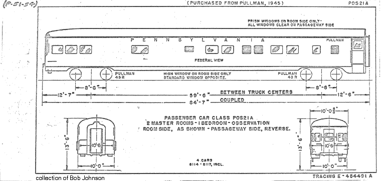 POS21a-2 Master Rooms, 1 Bedroom, Observation-Pullman Plan