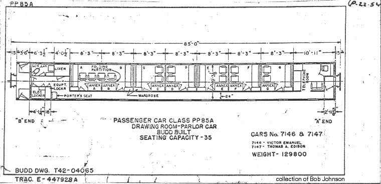 PP85a-Drawing Room, Parlor Car-Budd