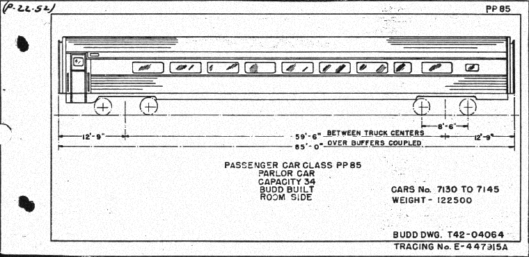 PP85-Drawing Room, Parlor Car-Budd