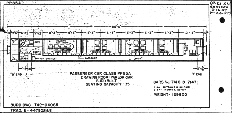 PP85a-Drawing Room, Parlor Car-Budd