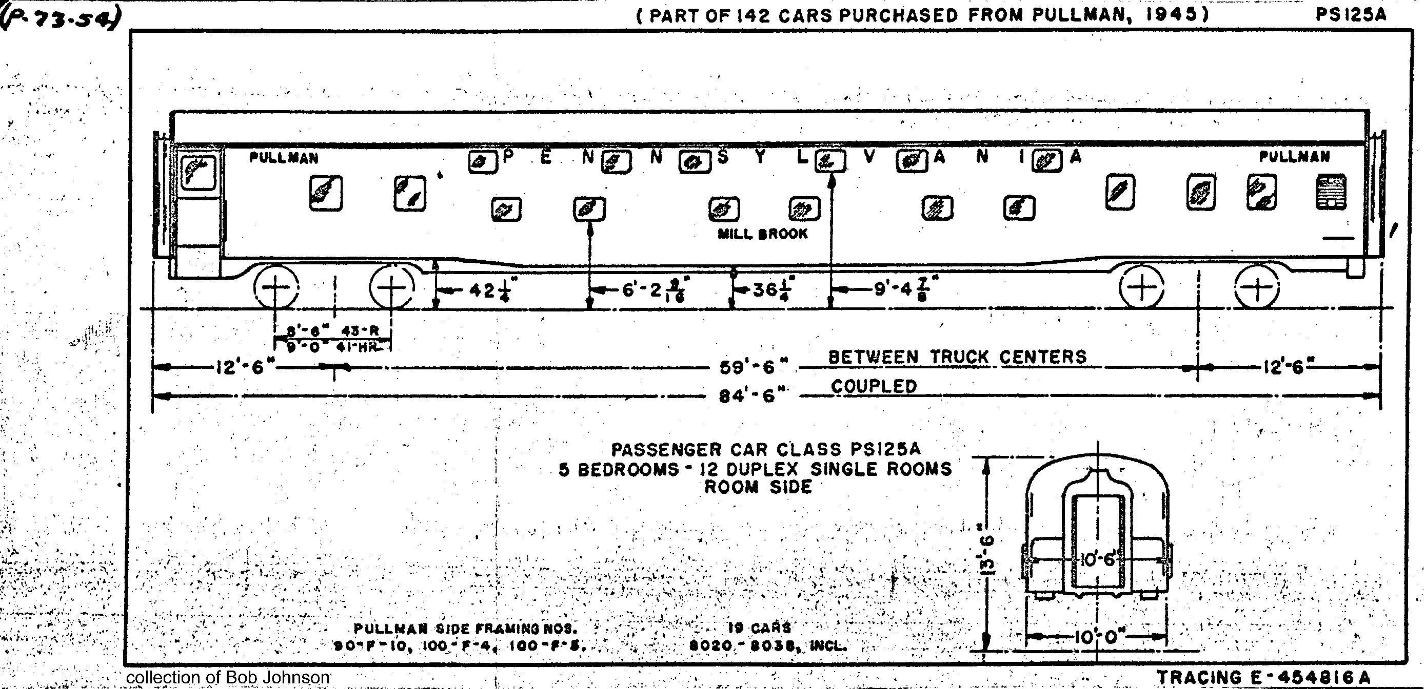 PS125A-5 bedroom, 12 duplex single-Pullman