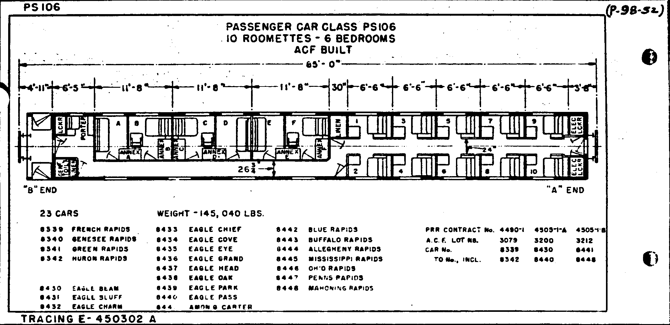 PS106-10 Roomettes, 6 Bedrooms-AC&F