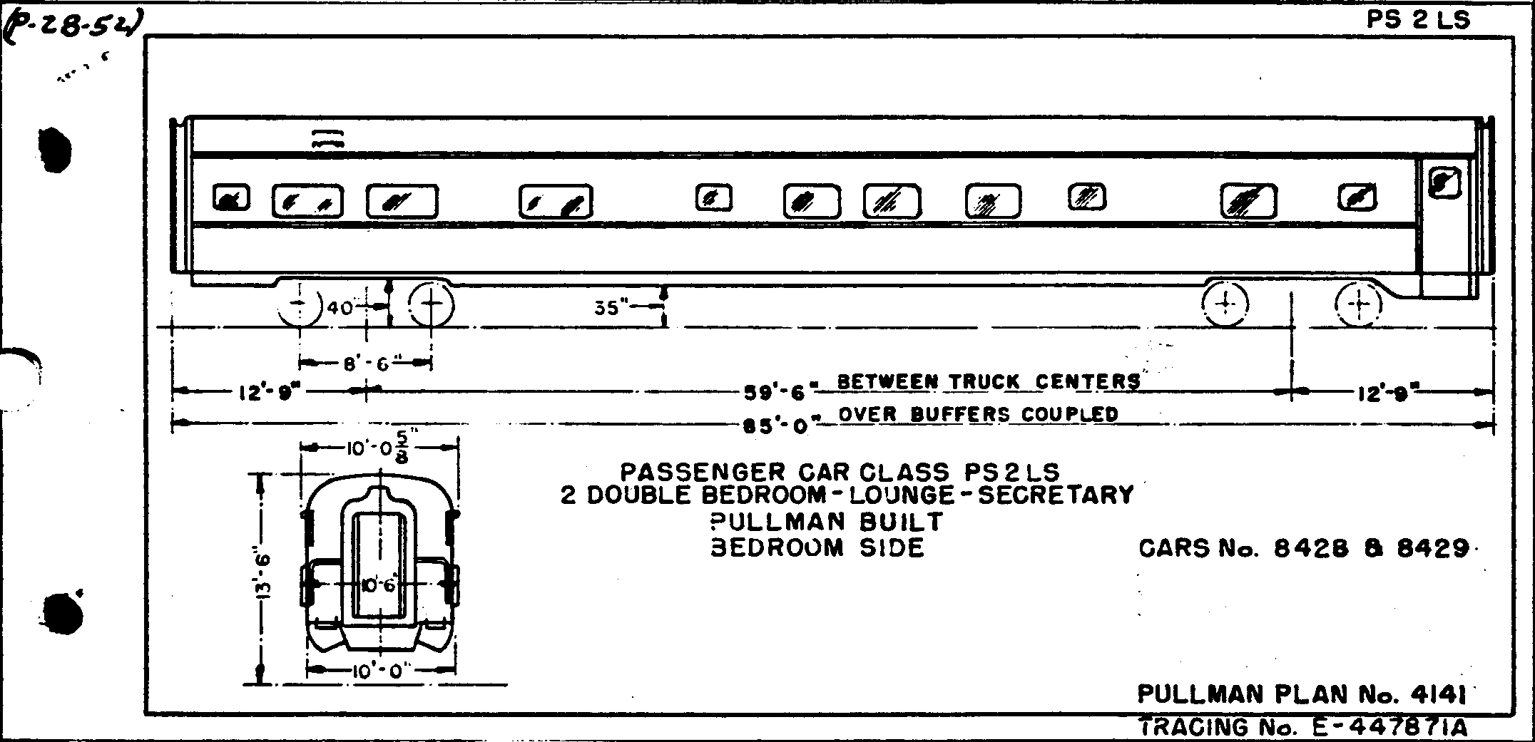 PS2LS-2 Dbl Bedroom, Lounge, Secretary-Pullman