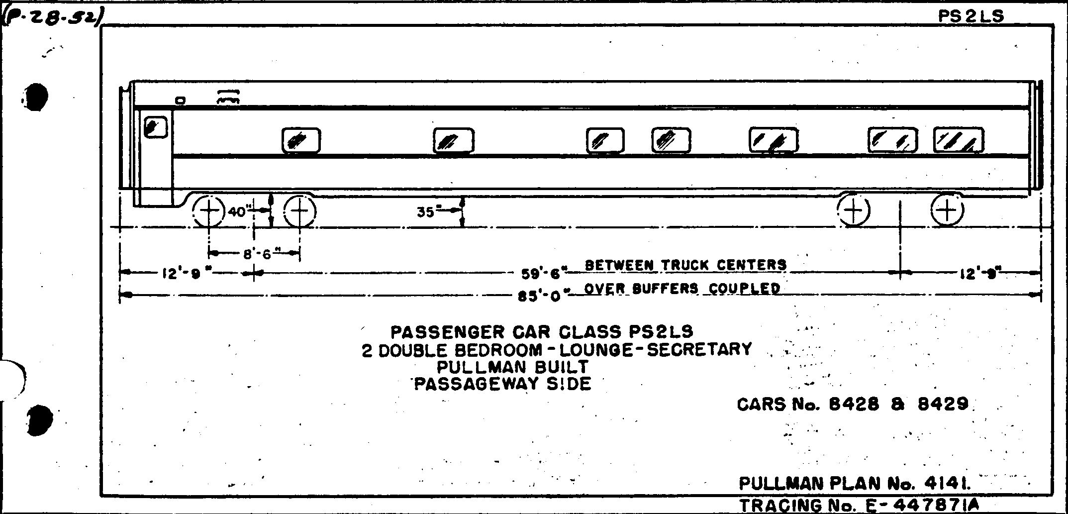 PS2LS-2 Dbl Bedroom, Lounge, Secretary-Pullman