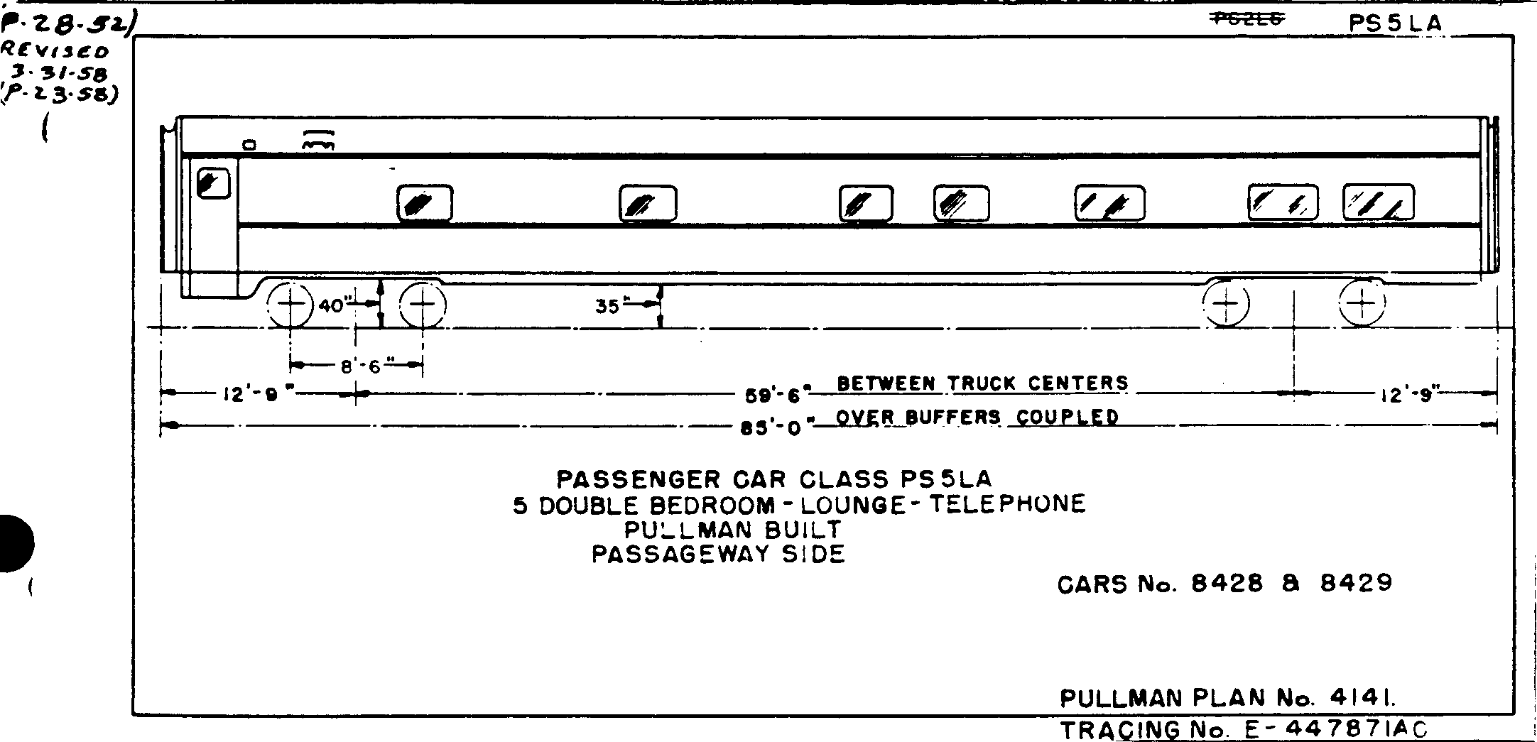 PS5LA-5 Dbl Bedroom, Lounge, Telephone-Pullman