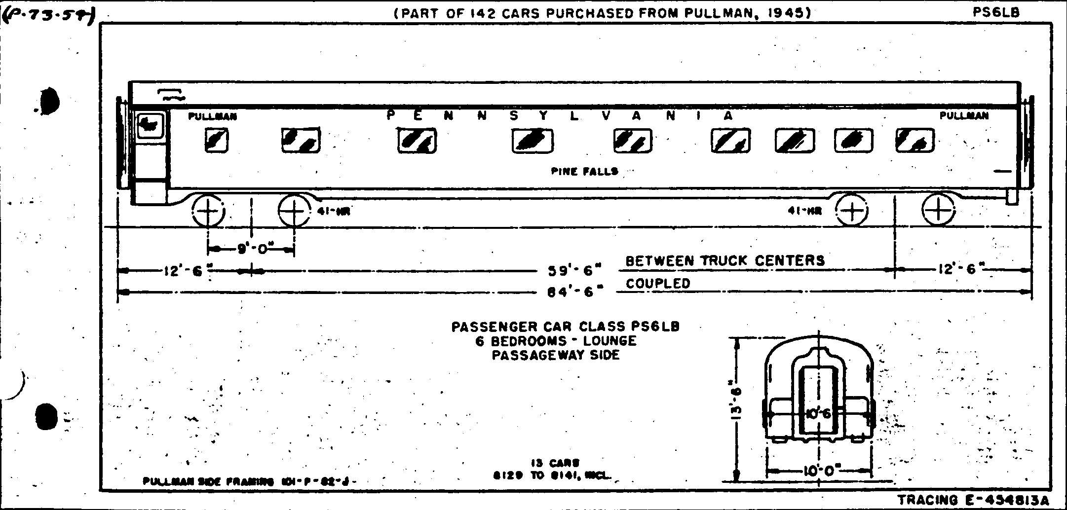 PS6LB-6 Bedrooms, lounge-Pullman