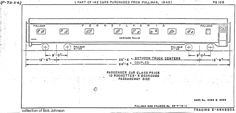 PS105-10 Roomettes, 5 Bedrooms-Pullman