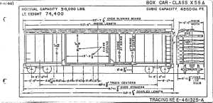 Diagram of PRR class X55a 