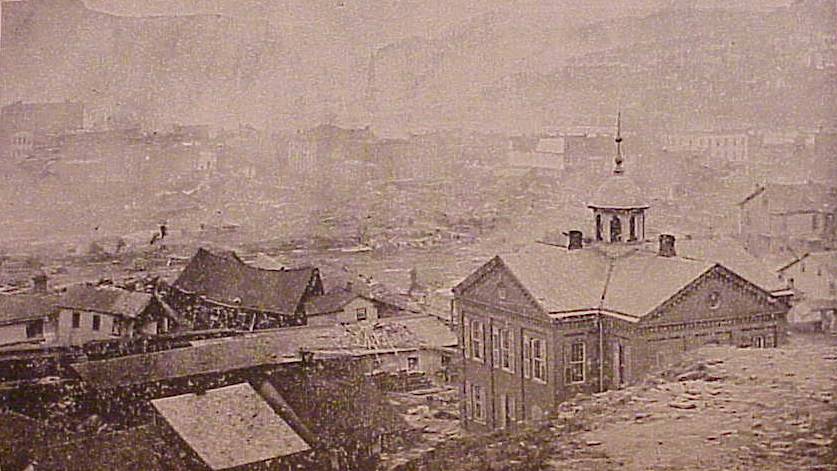 Ruins Of Johnstown Viewed From Prospect Hill
