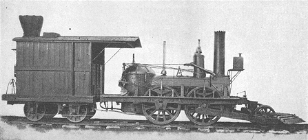 The John Bull as rebuilt with leading wheels